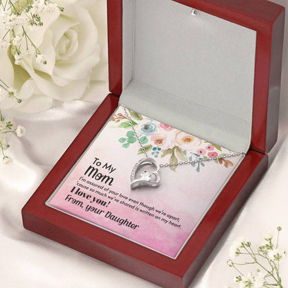 To My Mom Forever Love Necklace Mother Necklace Gift For Mother Xmas Christmas Customize Gift To My Mom Forever Love Necklace
