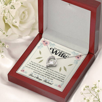 To My Beloved Wife 1 Forever Love Necklace