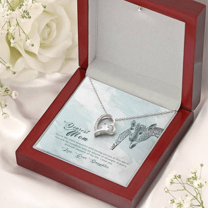 To My Mom Forever Love Necklace Mother Necklace Gift For Mother Xmas Christmas Customize Gift To My Mom 6 Forever Love Necklace