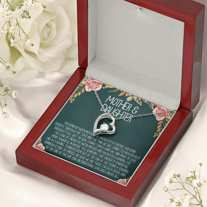 Forever Love Necklace Mothers Day Gift From Daughter Mother Daughter Customize Necklace Gifts For Mom Mom Necklace Birthday Gift Forever Love Necklace