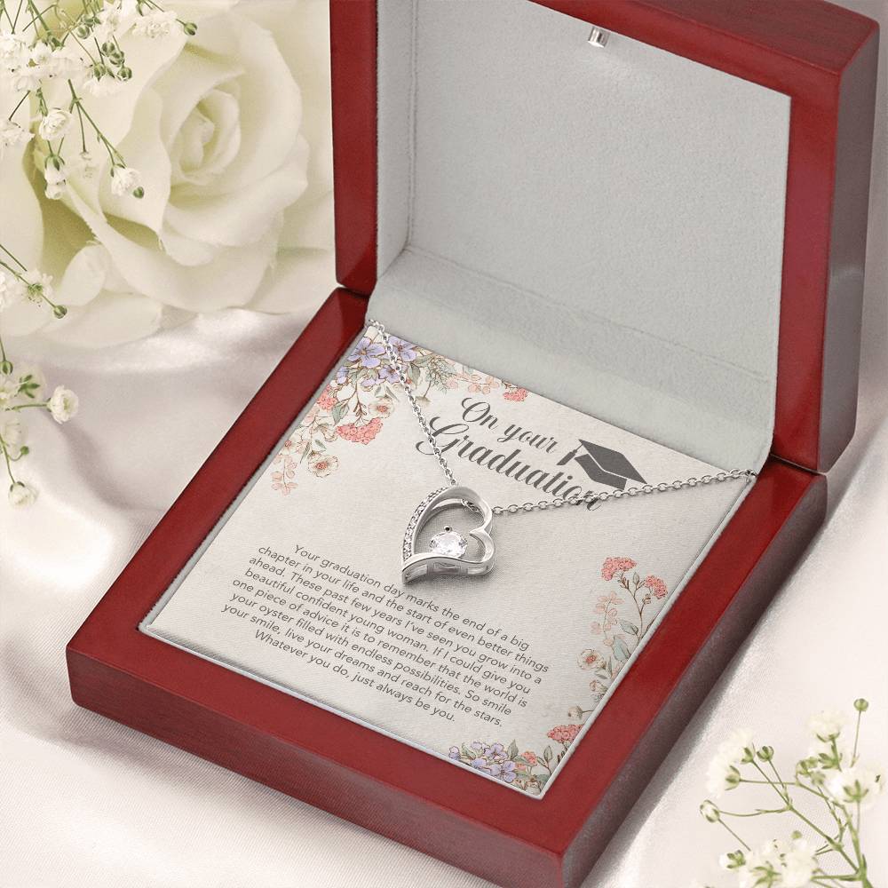 Graduation Gift For Daughter Class Of 2022 Necklace Class Of 2022 Necklace Jewelry Gift On Your Graduation Necklace Graduation Day Gift For Your Mom Forever Love Necklace