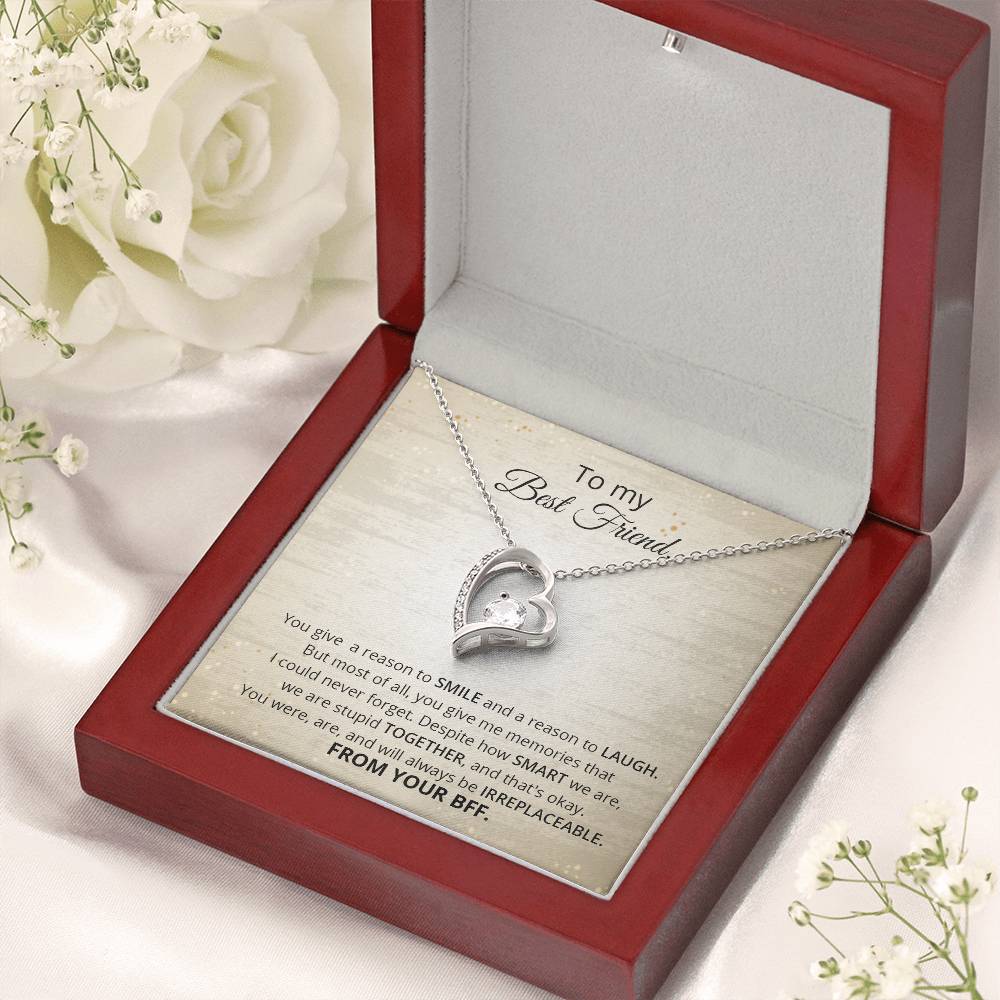 To My Best Friend Thank You Gift  Souls Sisters Necklace  Bff Necklace  Best Friend Gift  Best Friend Jewelry  Friends Forever Quotes Forever Love Necklace
