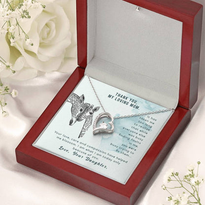 To My Mom Mother Necklace Gift For Mother Xmas Christmas Customize Gift To My Mom 5 1 Forever Love Necklace