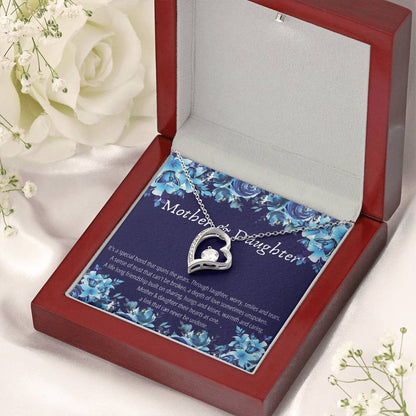 Mother & Daughter - Forever Necklace - A Link That Can Never Be Undone Forever Love Necklace