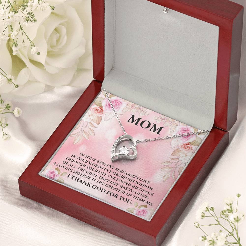To My Mom - The Greatest Gift Of Them All. Forever Love Necklace