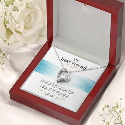 My Best Friend I Will Be By Your Side Necklace 1 Forever Love Necklace