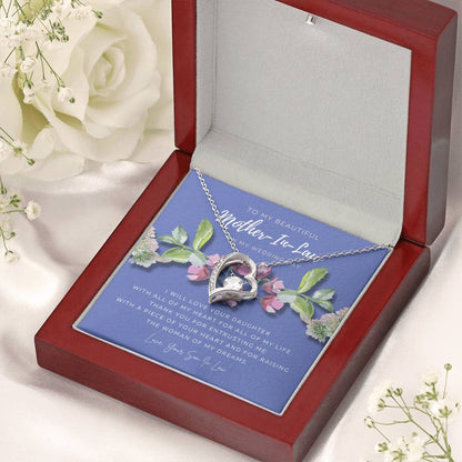 Mother Of The Bride Gift From Groom Mother In Law Gift On Wedding Day From Groom Gifts For Mother Of The Bride Future Motherinlaw Forever Love Necklace