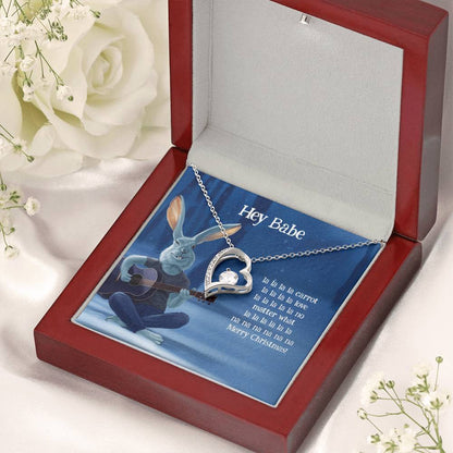 Funny Christmas Gift For Wife Girlfriend Forever Love Necklace