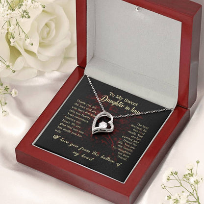 To My Daughter Beautiful Chapters Daughter Necklace Gift For Daughter Xmas Christmas Daughter Gift From Mom 3 1 Forever Love Necklace