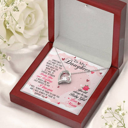 To My Daughter Necklace From Mom Gift For Daughter From Mom Birthday Gift Daughter Graduation Gift Daughter Forever Love Necklace