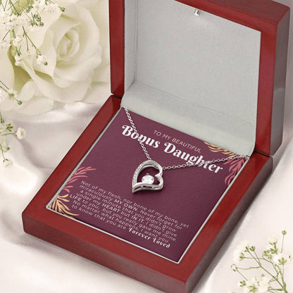 Beautiful Bonus Daughter Forever Loved Necklace Forever Love Necklace