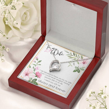To My Wife Necklace Anniversary Gift For Wife Birthday Gift For Wife Gift For Wife Necklace For Wife Gift For Wife Birthday Forever Love Necklace
