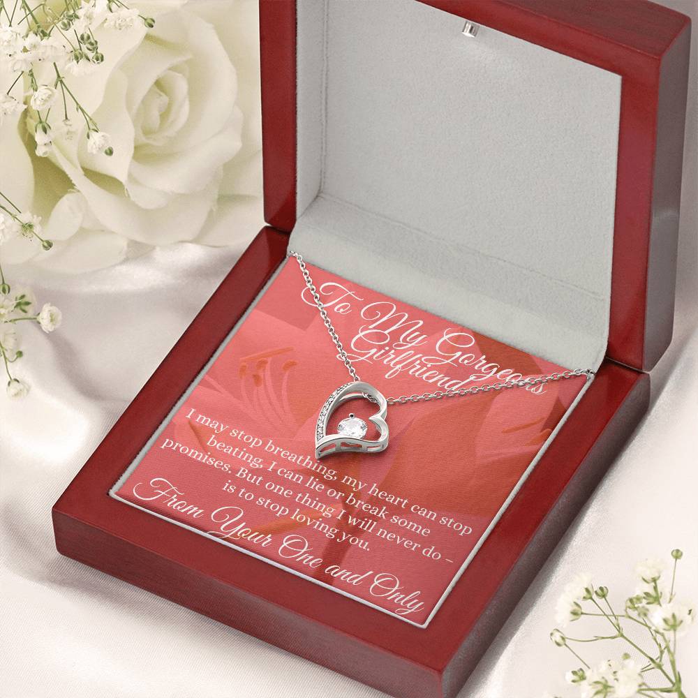 To My Gorgeous Girlfriend Just Because I Love You Forever Love Necklace