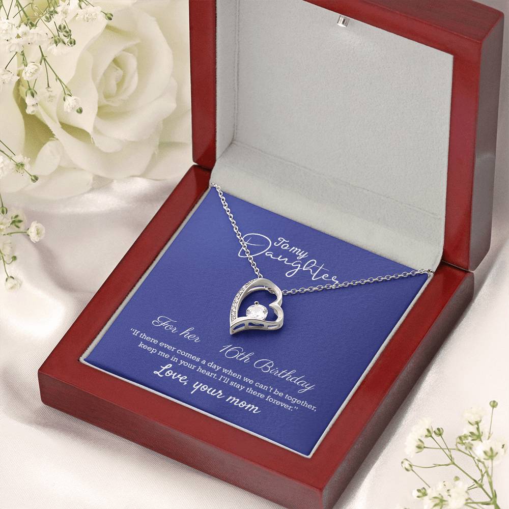 Gift For Daughter From Mom Daughter Mother Necklace Daughter Gift From Mommy To My Daughter Daughters Birthday Forever Love Necklace