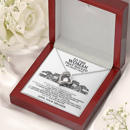 Trucker Reason That He Makes A Great Lover Necklace Gift 1 Forever Love Necklace