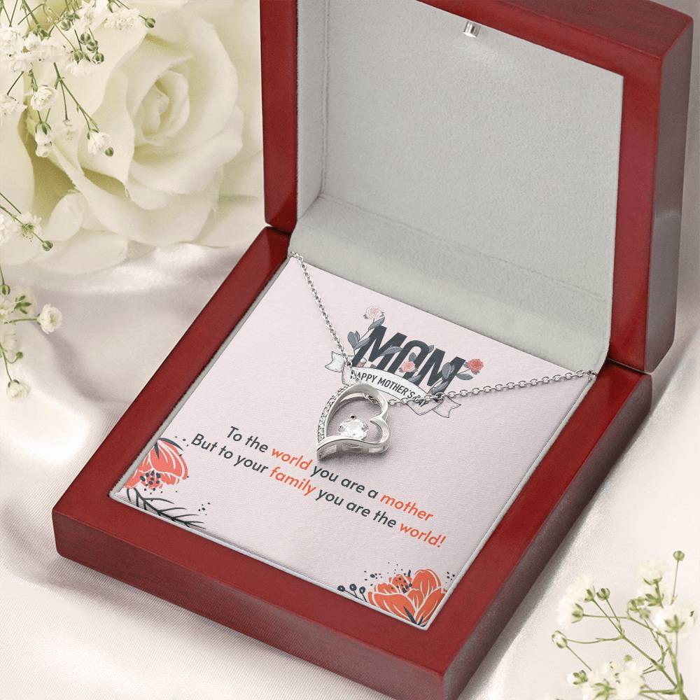 To My Mom Mother Necklace Gift For Mother Xmas Christmas Customize Gift To My Mom 4 1 Forever Love Necklace