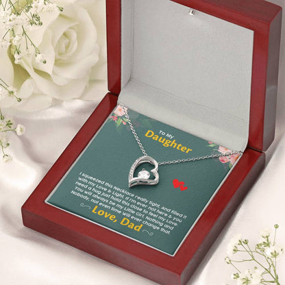 Gift For Daughter Daughter Jewelry From Dad Christmas Gift For Daughter Gift For Daughter From Dad Daughter Gift From Dad Forever Love Necklace