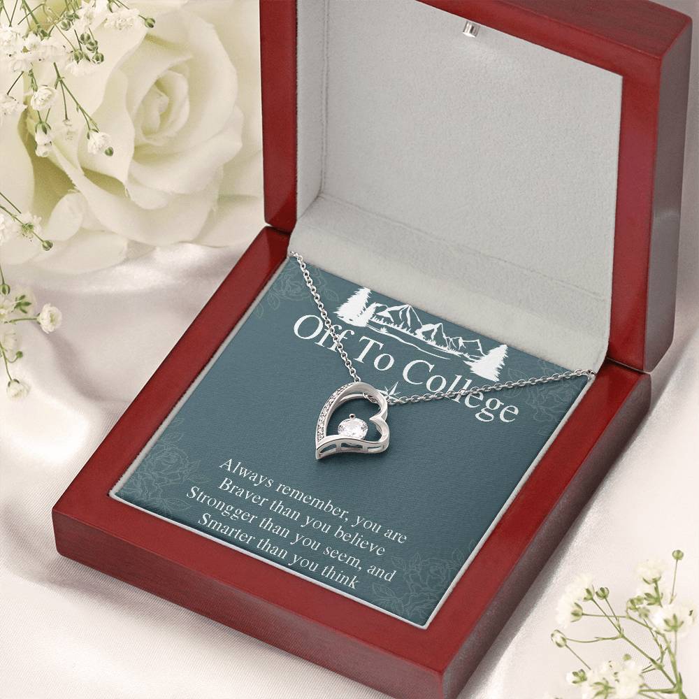 Graduation Gift Necklace For Girls - Graduate Gift Jewelry -  College - High School - Elementary School - Senior Graduation - Forever Love Necklace