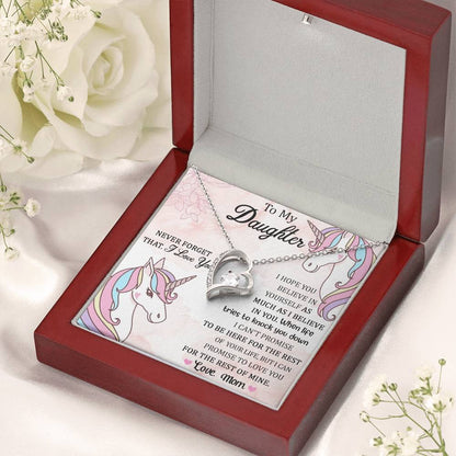 To My Daughter Necklace From Mom Gift For Daughter From Mom Birthday Gift Daughter Graduation Forever Love Necklace