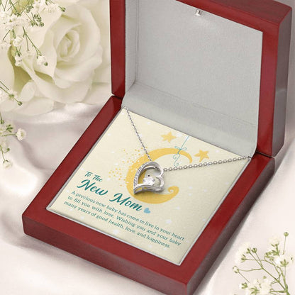 Forever Love Necklace For New Mom Gift For New Mom Forever Love Necklace