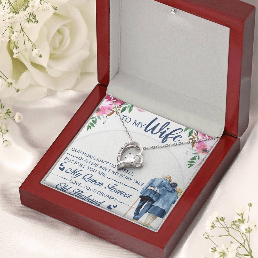 To My Beautiful Wife Necklace Anniversary Gift For Wife Birthday Gift For Wife Gift For Wife Necklace For Wife Gift For Wife Birthday Forever Love Necklace
