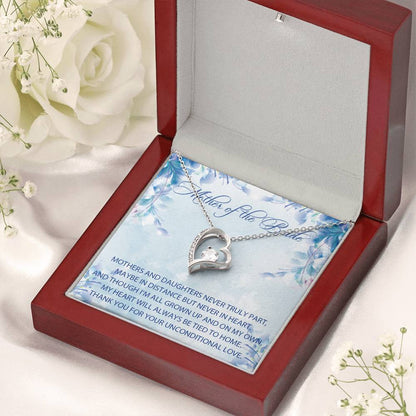 Mother Of The Bride Gift From Daughter Mother Of The Bride Wedding Gift Custom Mother Of The Bride Bride's Mother Forever Love Necklace Forever Love Necklace