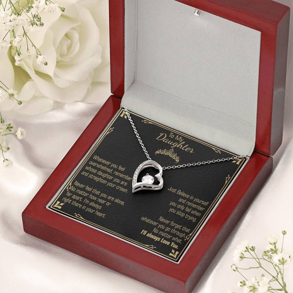 A Gift For Daughter Believe In Yourself Forever Love Necklace