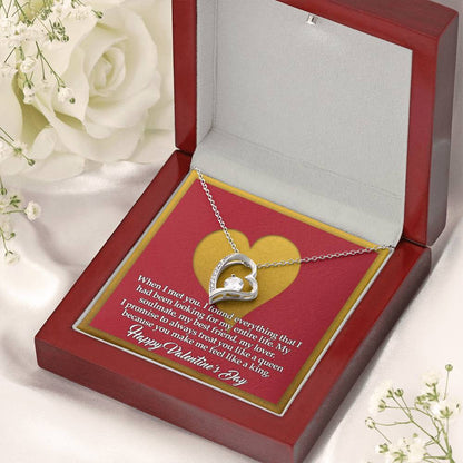You Make Me Feel Like A King Forever Love Necklace