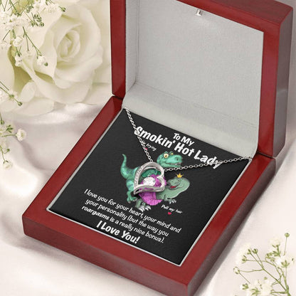 I Love The Way You Roargasms ?? Love Heart Necklace Forever Love Necklace