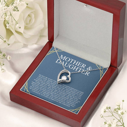 Mother Of The Bride Gift From Daughter Mother Of The Groom Gift From Son Mother's Day Gift Mother Of The Bride Necklace Daughter Forever Love Necklace