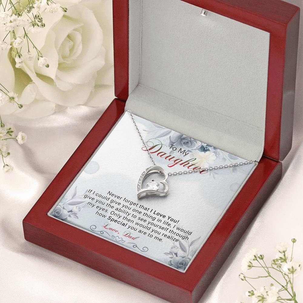 Gift For Daughter From Dad To My Daughter Necklace Daughter Gift From Dad Birthday Gift For Daughter From Dad Christmas Gift Forever Love Necklace