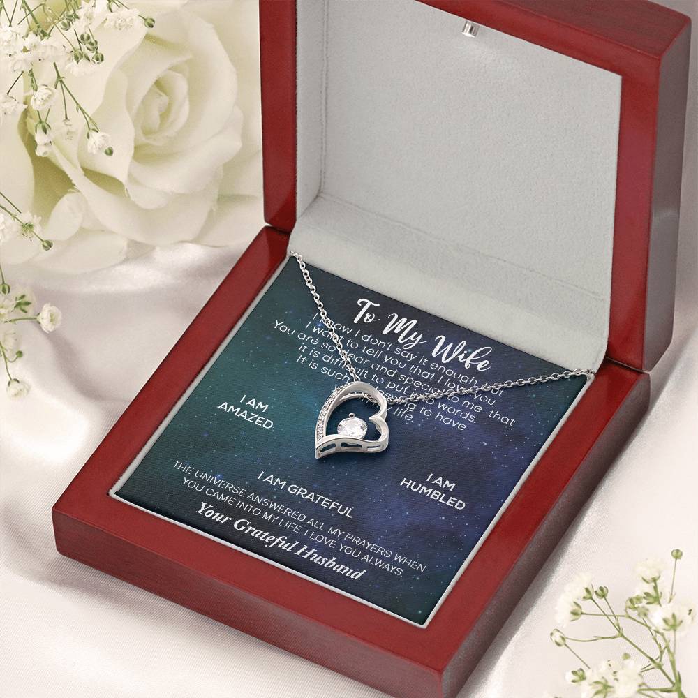 Love To My Wife Necklace Anniversary Gift For Wife Birthday Gift For Wife Gift For Wife Necklace For Wife Gift For Wife Forever Love Necklace