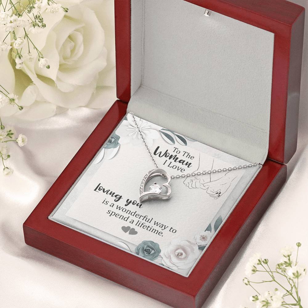 To The Woman I Love Loving You For A Lifetime Forever Love™ Necklace Forever Love Necklace