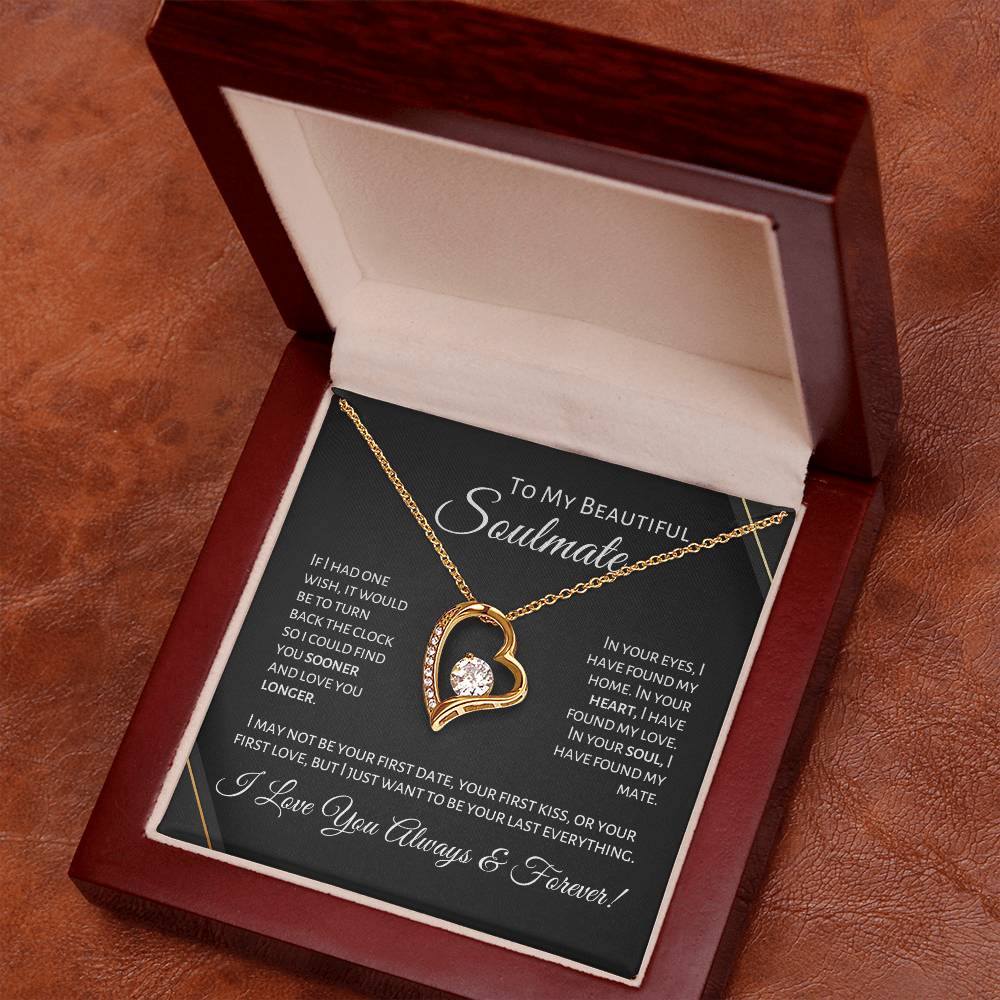 To My Beautiful Soulmate - First Date - P1B Forever Love Necklace