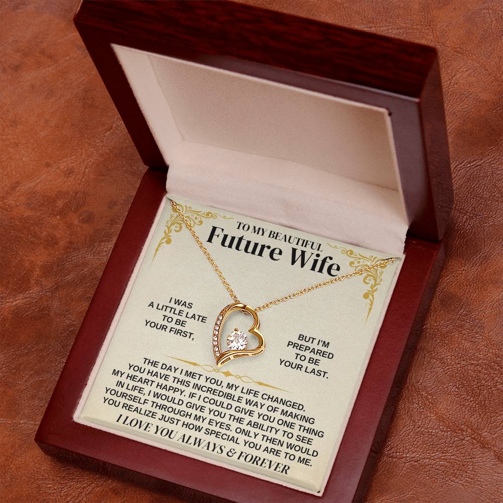 To My Future Wife - Forever Love Necklace Gift Set - Forever Love Necklace