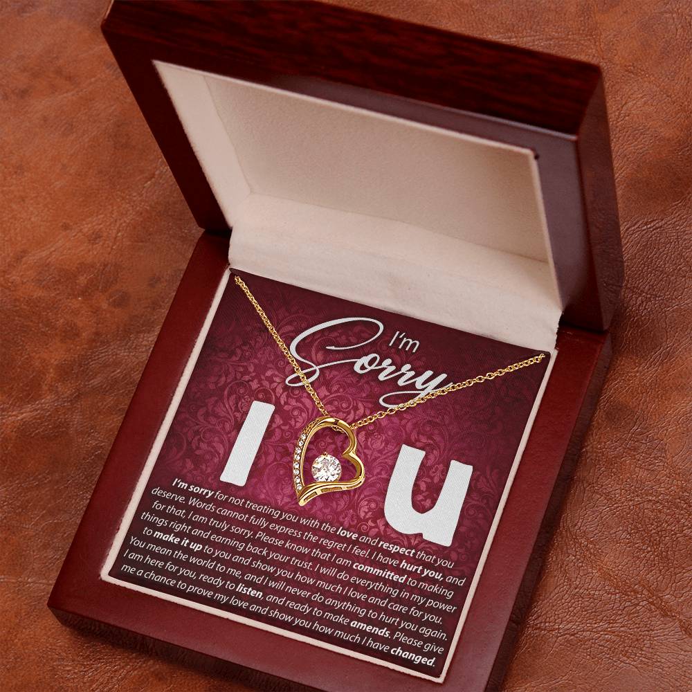 I'M Sorry, I Love You - Forever Love Necklace Forever Love Necklace