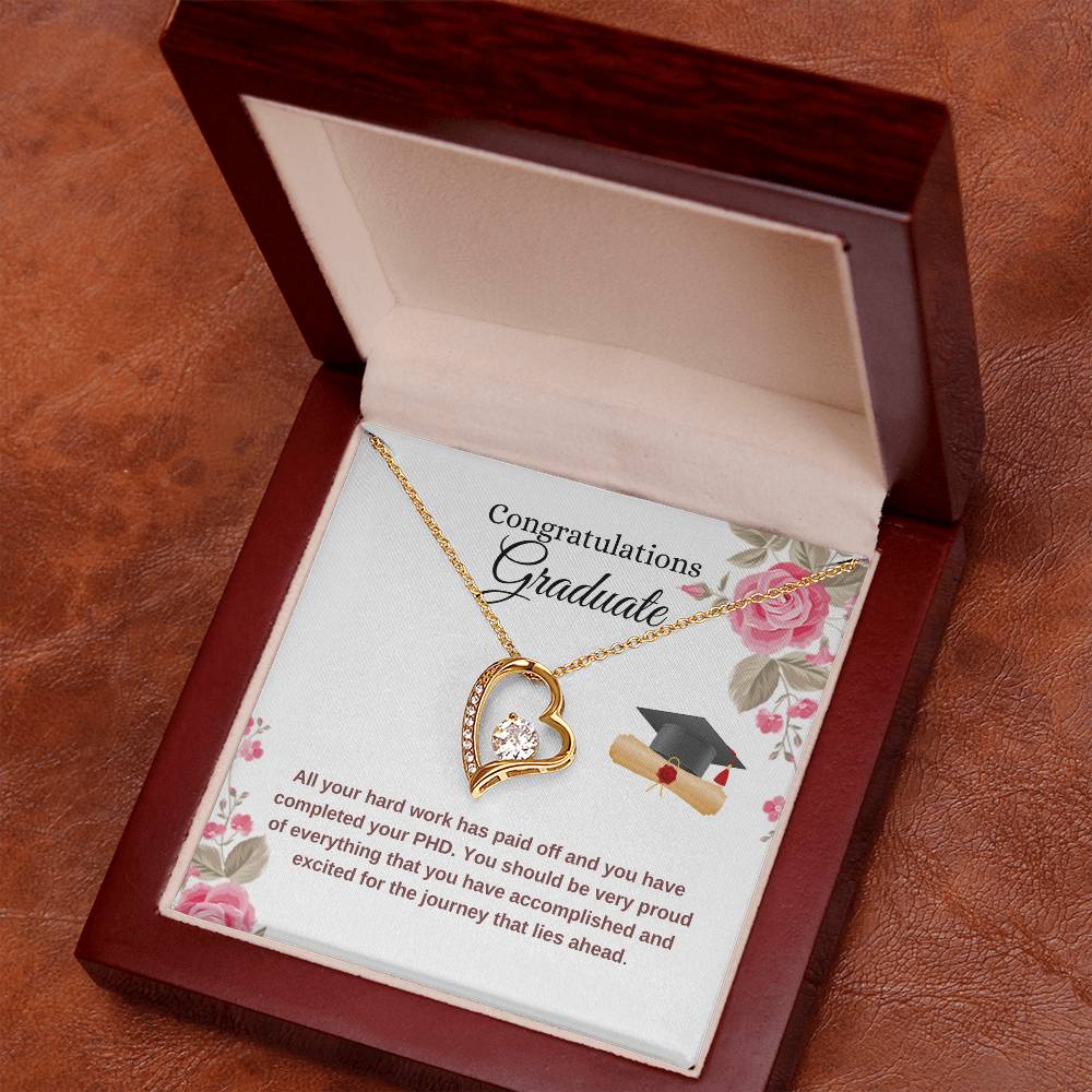 For Graduation  Congratulations - Forever Love Necklace Forever Love Necklace