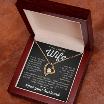 To My Amazing Wife  One Wish  Forever Love Necklace Forever Love Necklace