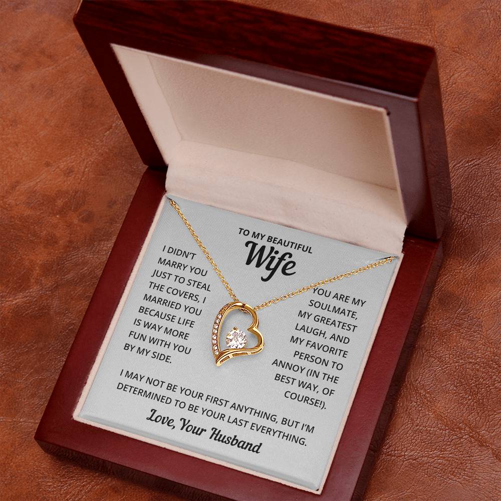 Heart Necklace - Fun With Wife Forever Love Necklace