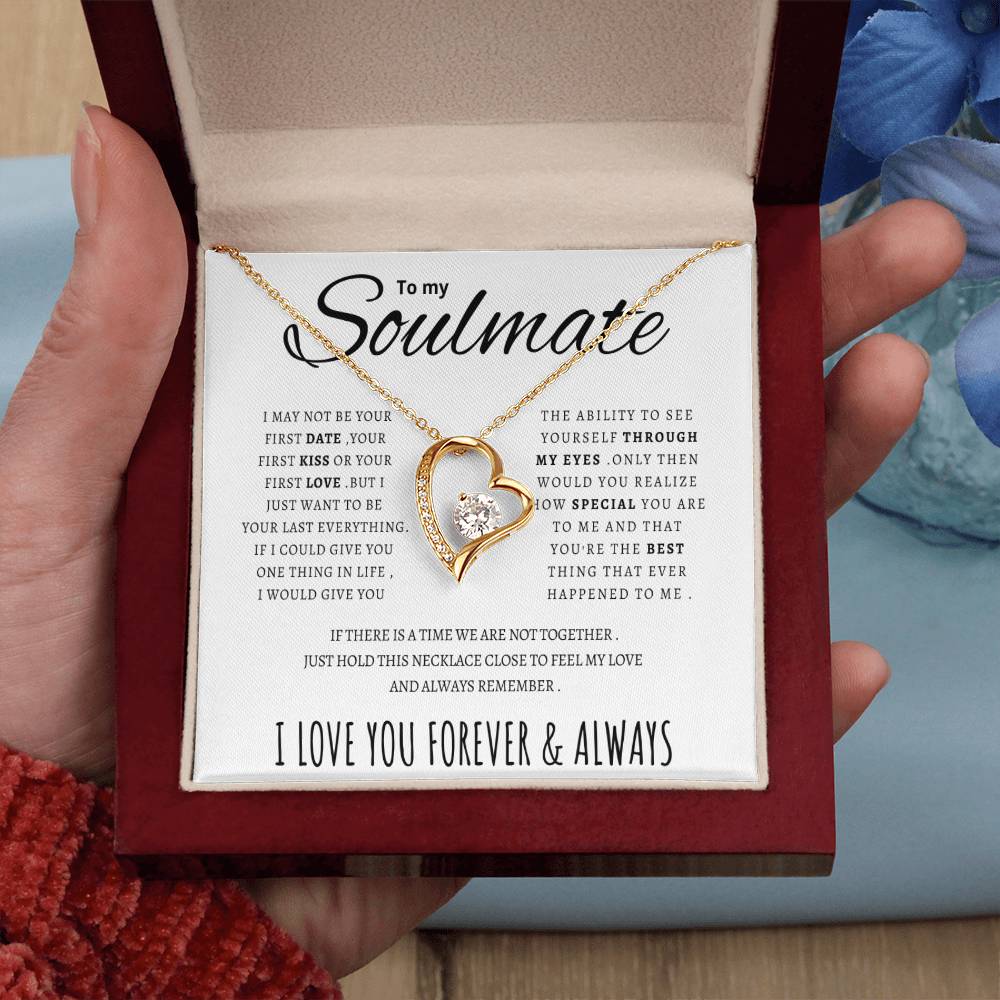 To My Soulmate  Forever Love Necklace Forever Love Necklace