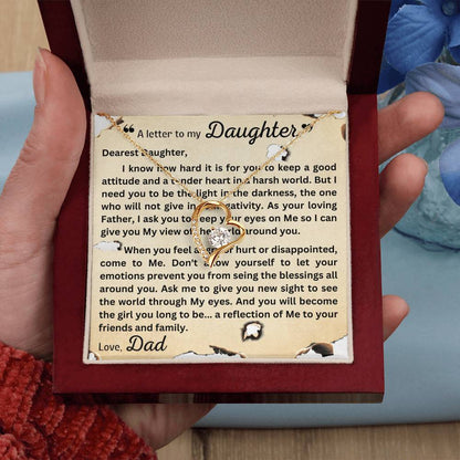 Forever Love Necklace - Letter To Daughter Forever Love Necklace