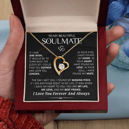 Gift For Soulmate In Your Eyes I Have Found My Home Necklace Forever Love Necklace