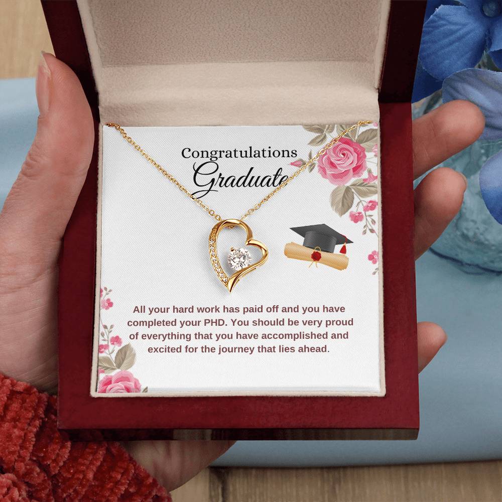 For Graduation  Congratulations - Forever Love Necklace Forever Love Necklace