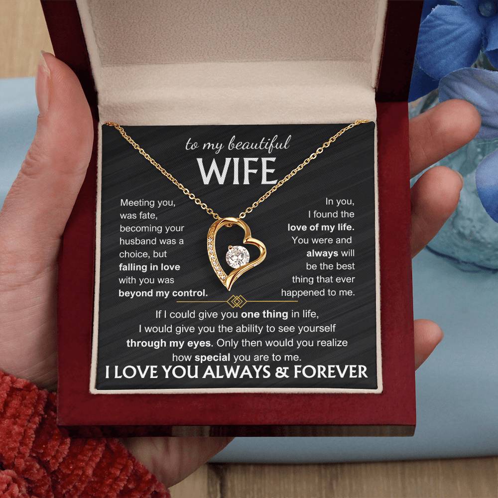 Meeting You Was Fate Forever Love Necklace