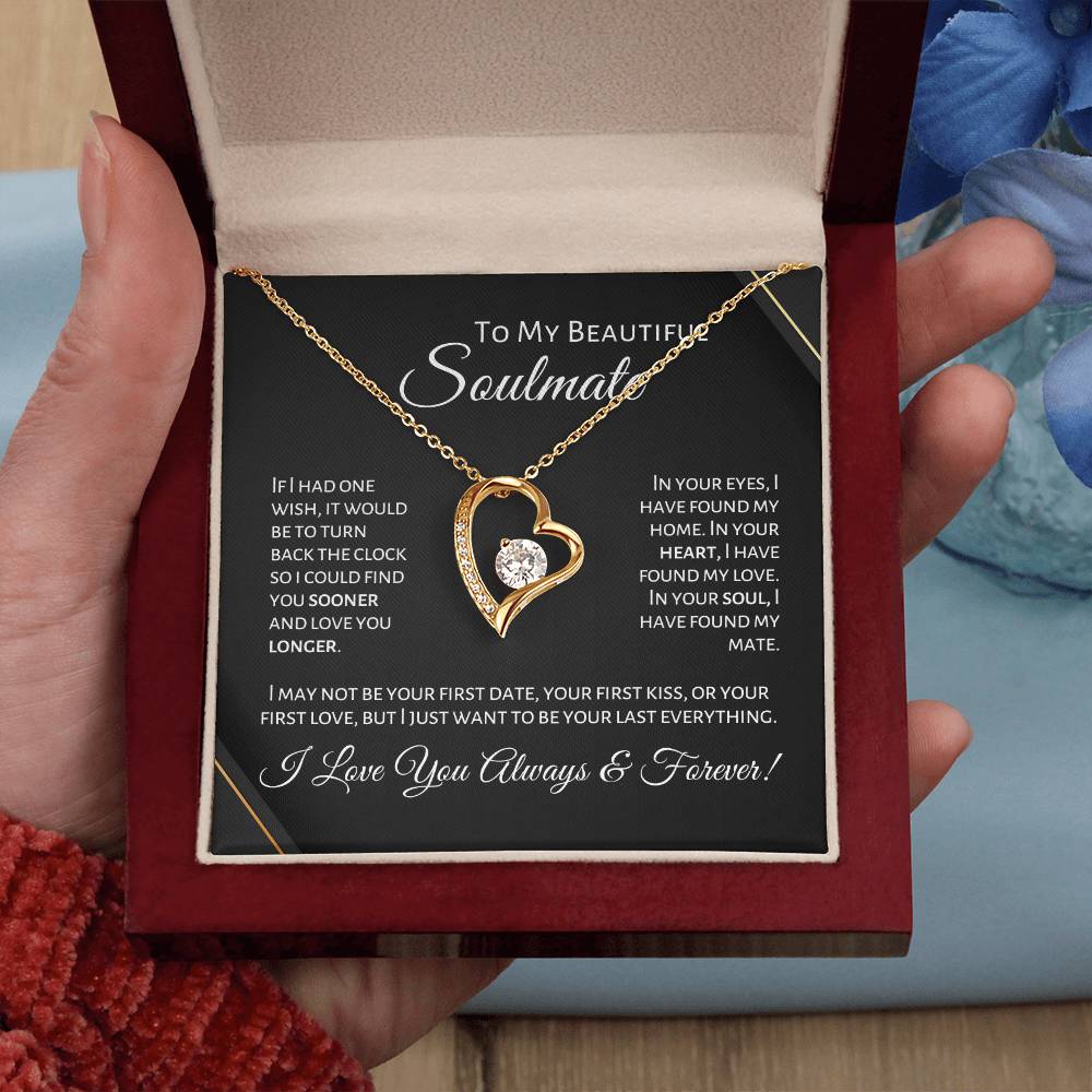 To My Beautiful Soulmate - First Date - P1B Forever Love Necklace