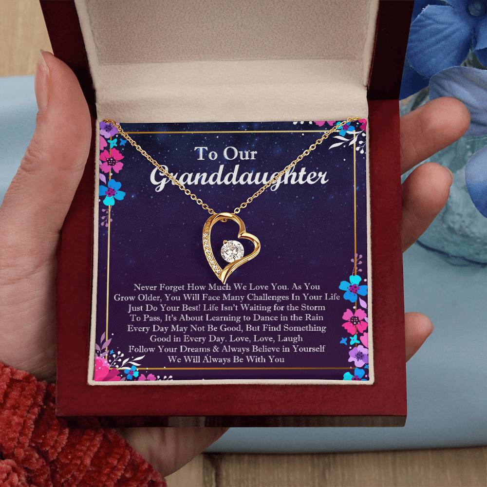 To Our Granddaughter Forever Love Forever Love Necklace
