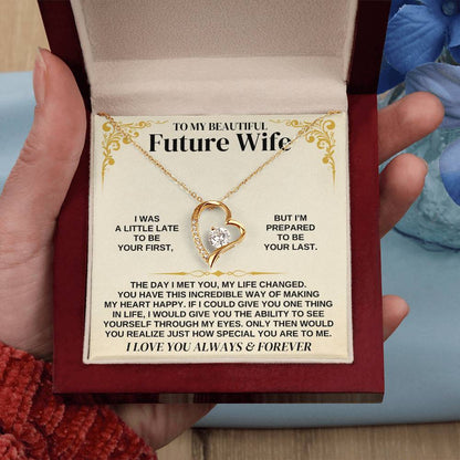 To My Future Wife - Forever Love Necklace Gift Set - Forever Love Necklace