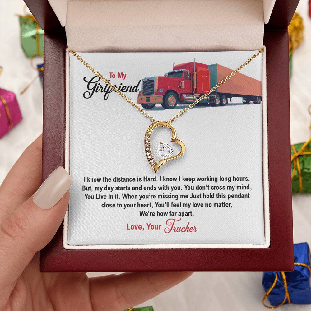 Trucker's Girlfriend Forever Love Necklace