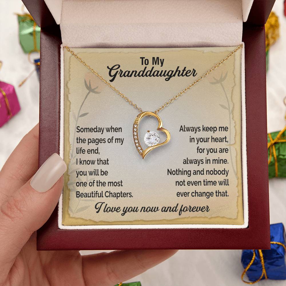 A Gift For Granddaughter Forever Love Necklace - Beautiful Chapters Forever Love Necklace