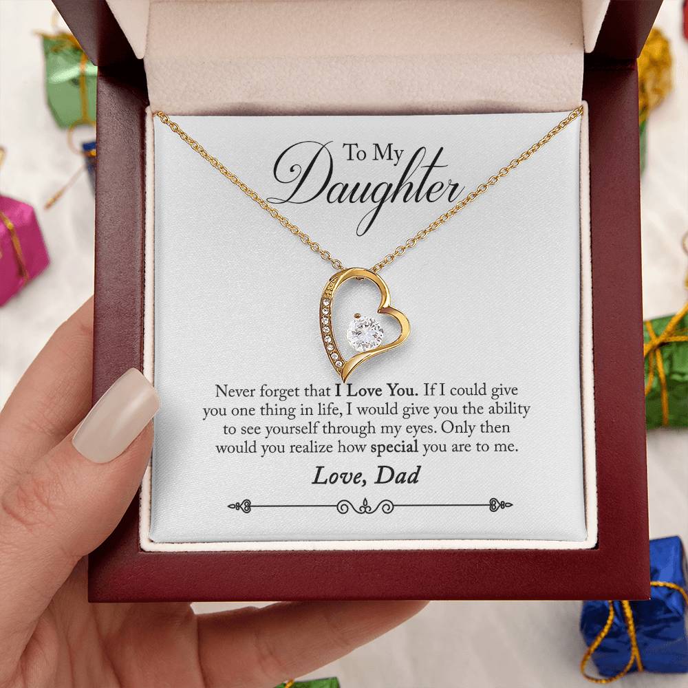 To My Daughter You Are Special 1 Forever Love Necklace